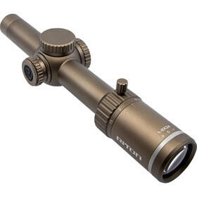 Riton X3 Tactix 1-8x24 SFP Illuminated OT Riflescope has an anodized FDE finish